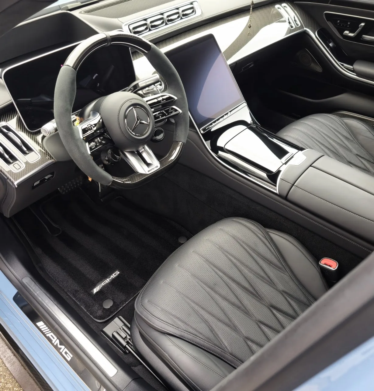 Mercedes-AMG S63 interieur na reiniging